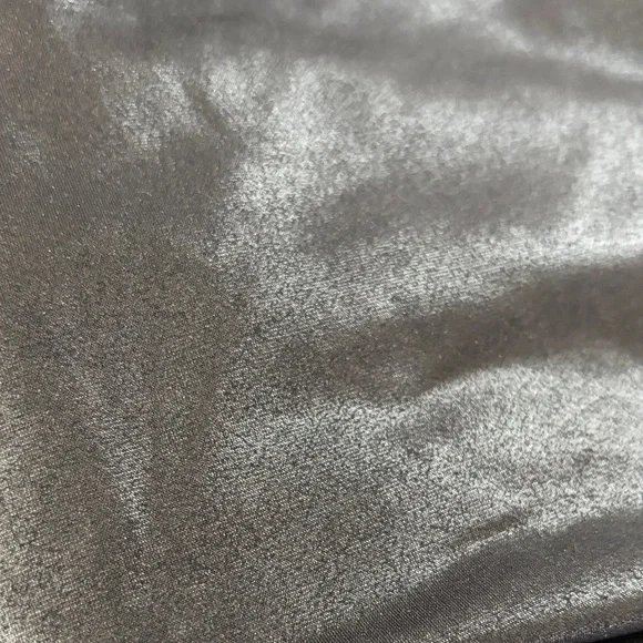 SPANX solid Black Pencil Skirt fitted tight slimming oil shine suit bottom sz M - Picture 10 of 10